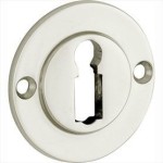 Sleutelrozet Chemin de Fer 40mm glans nikkel