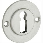 Sleutelrozet Chemin de Fer 40mm mat nikkel ongelakt