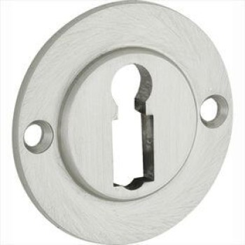 Sleutelrozet Chemin de Fer 40mm mat nikkel ongelakt