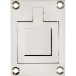 Luikring rechthoekig 66x48mm glans nikkel 