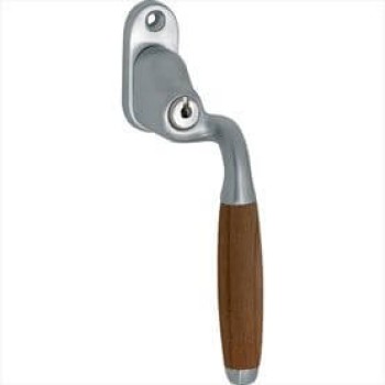 Draaikiepsluiting Ton afsluitbaar mat chroom teak verkropt