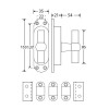 Kruisespagnolet Chemin de Fer mat zwart