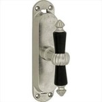 Kruisespagnolet Nouveau antiek nikkel ebbenhout