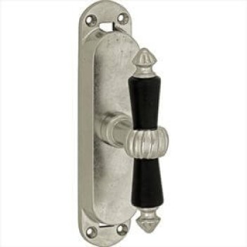 Kruisespagnolet Nouveau antiek nikkel ebbenhout