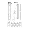 Pompespagnolet Bonton glans nikkel ebben