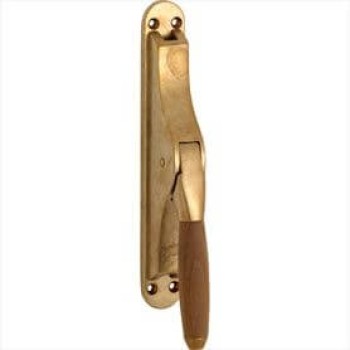 Pompespagnolet Ton messing getrommeld ongelakt teak