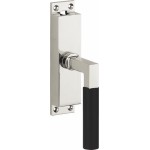 Krukespagnolet Bauhaus style glans nikkel ebben