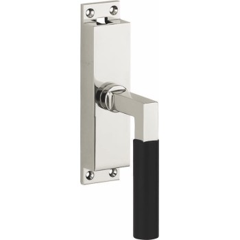 Krukespagnolet Bauhaus style glans nikkel ebben