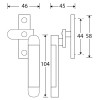 Raamboom Dual glans nikkel