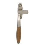 Raamboom Ton mat nikkel ongelakt teak