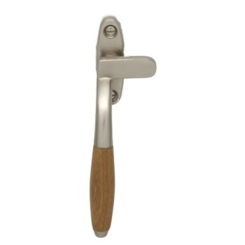 Raamboom Ton mat nikkel ongelakt teak