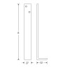 Valijzer Oxford 180mm ijzer