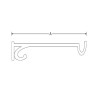 Wandhaak Oxford 210mm ijzer
